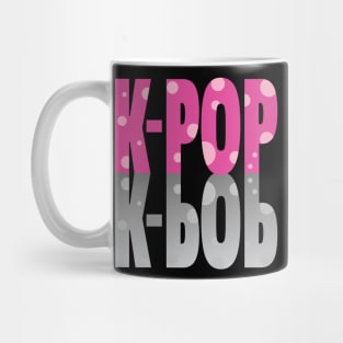 K-Pop with dots and shadow in pink Mug